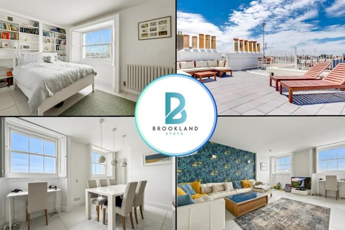 Three Bedroom Penthouse Apartment by Brookland Stays Serviced Accommodation Short Lets Leeds with Free WiFi in Brighton