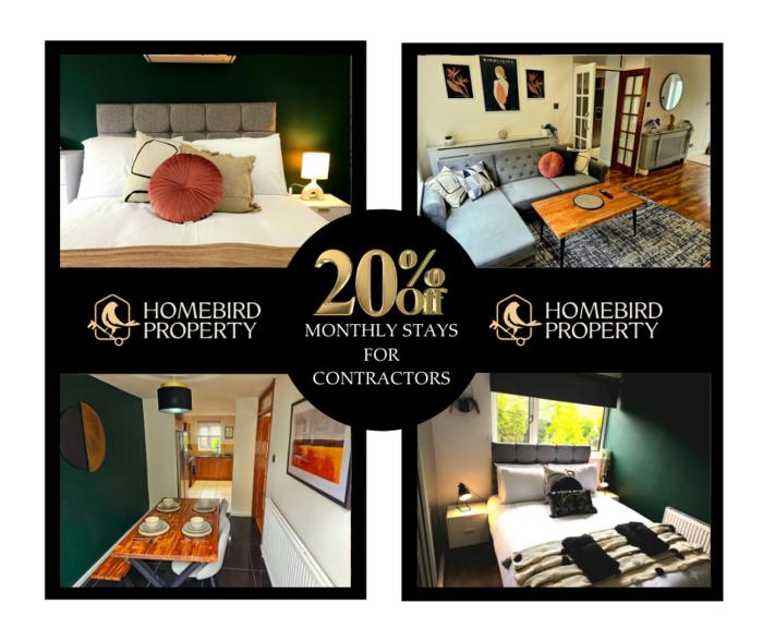 2 Large Bedroom House By Homebird Property Management Short Lets & Serviced Accommodation Leeds With Private Parking & Garden