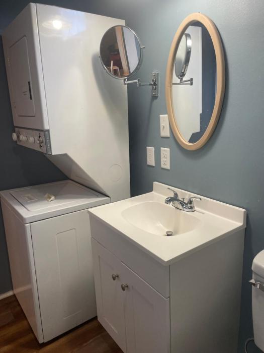 Nestled in the pines with fenced yard