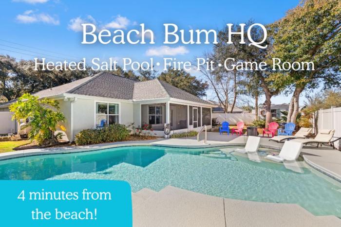 Family Home with Private Pool, Game Room, Fire Pit