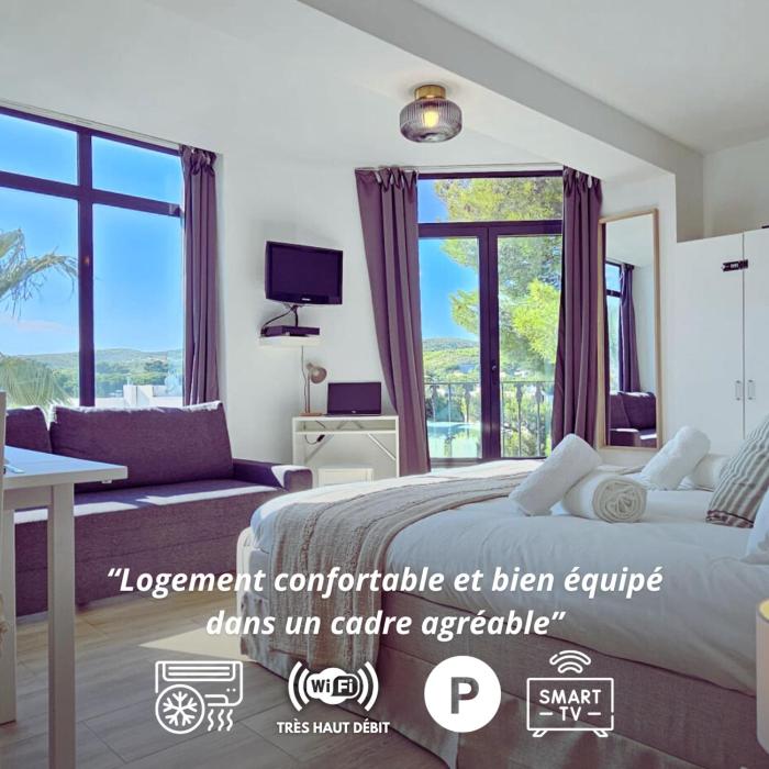 Grand studio Lumineux & Calme - Lit Queen size - Centre Ville