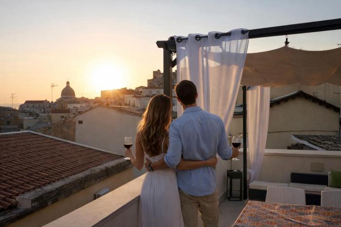 Terrace- Walk to Porta Reale and Cafes - La Casa della Pietra - Near Wine Tasting