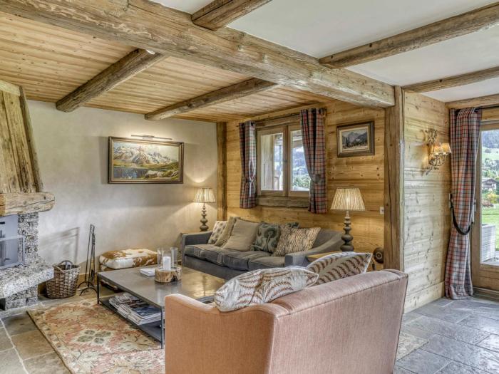 Duplex 3 chambres à Megève avec cheminée et parking - FR-1-453-216