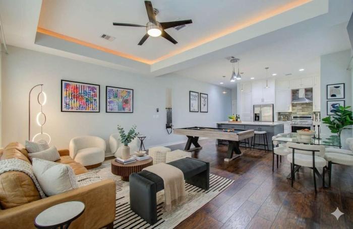 Upscale Home with Patio & Pool Table - Walk to Everything