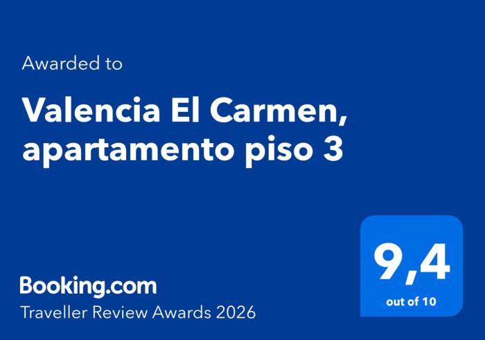 Valencia El Carmen, apartamento piso 3
