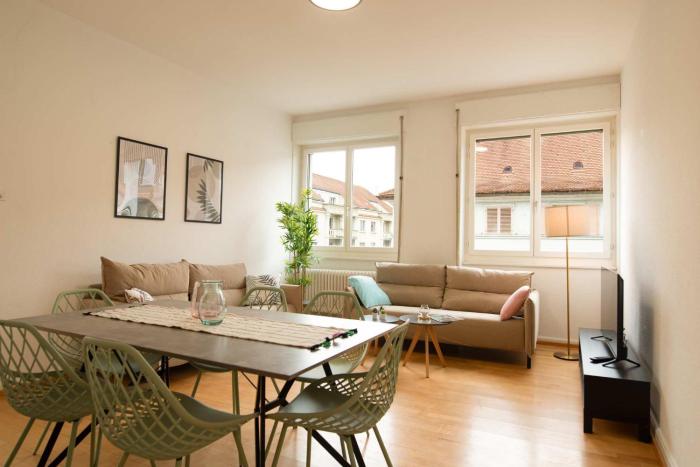 Spacious Zurich flat with game room & pool table