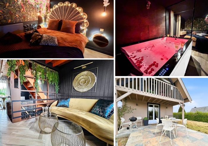 Chalet romantique, sauna, jacuzzi et cinéma