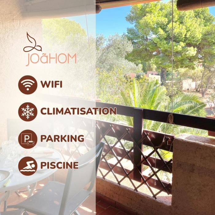 Appart clim wifi - 2 à 6 pers - piscines - parking