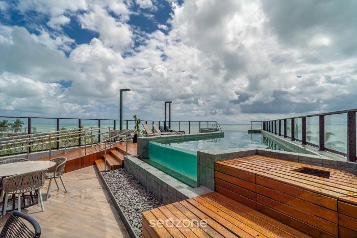 Studio em Condomínio Beira-Mar cPiscina|BRE0116