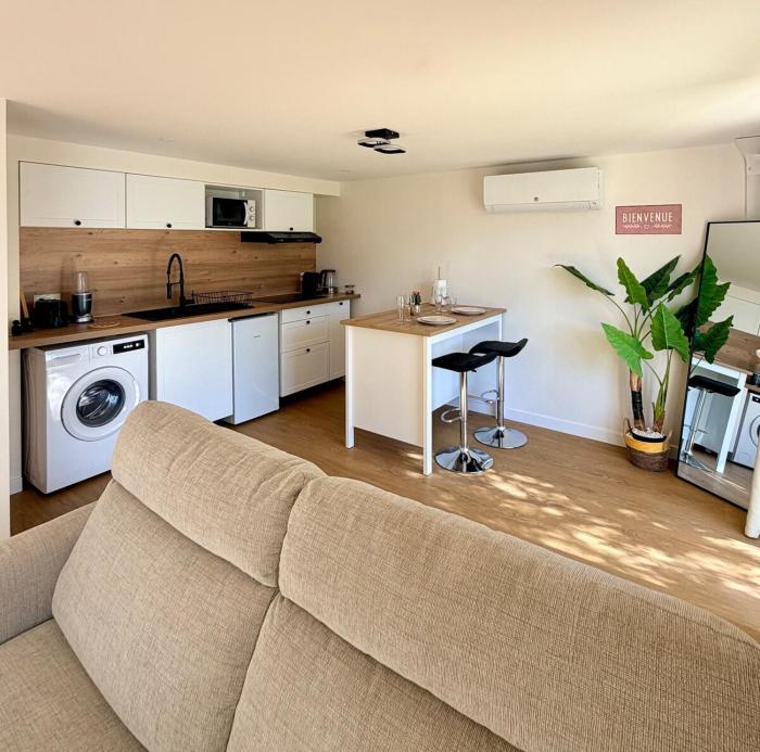 Studio équipé avec jardin - Calme & Cosy