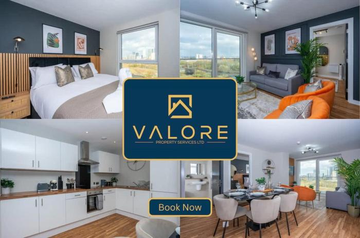 Luxury Waterfront 2BR - Free Gym Access & Parking