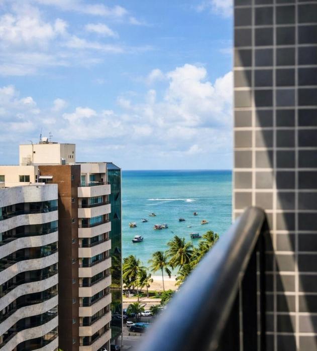 Lindo apt vista MAR Ponta verde-Piscina e Academia