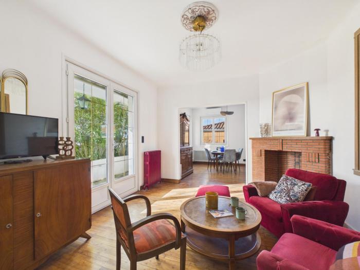 Maison tout confort pour 8 avec jardin