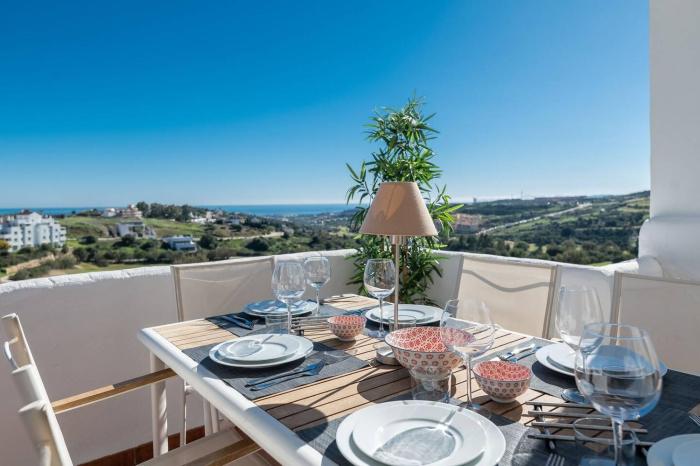 Valle Romano Terrace with Golf and Mediterranean View