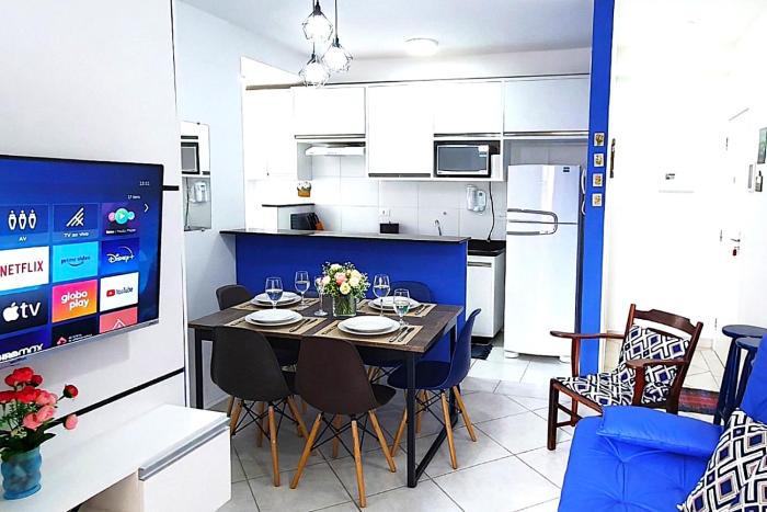 Apto 1 Novo com Varanda Gourmet, Piscina, Sauna e Sala Jogos - UBATUBA