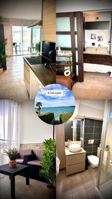 Bel appartement à 2 min de la plage à Six-Fours-les-Plages