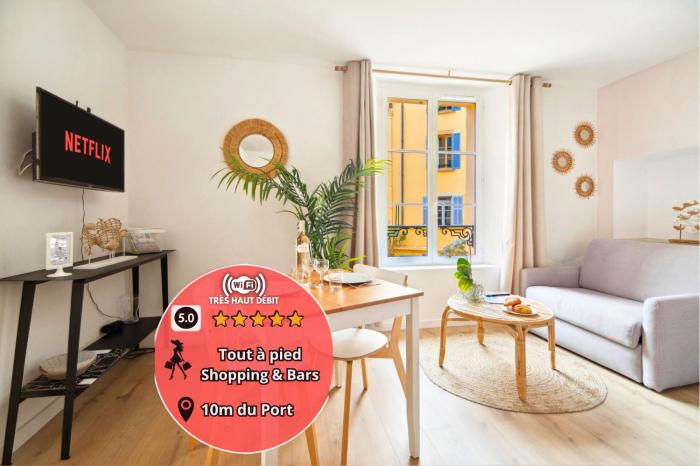 COSY - Climatisé - 2 pas du port - Place aux Herbes