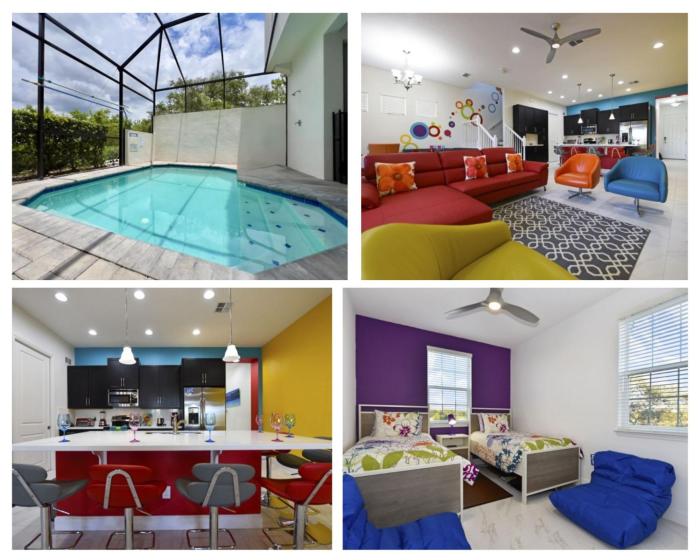 Colorful & Kid Friendly 5Bd Pool TH Festival-422CD