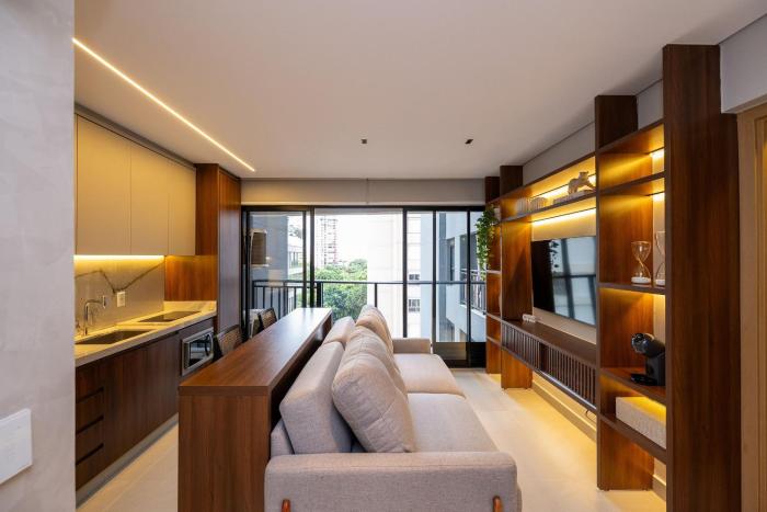 Opus Gyro Vaca Brava |Alto Padrão| Wi-Fi | Garagem| Portaria 24H| Prédio com Rooftop incrível