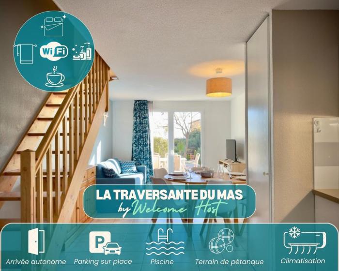 La Traversante du Mas, 6 pers piscine à Calvisson