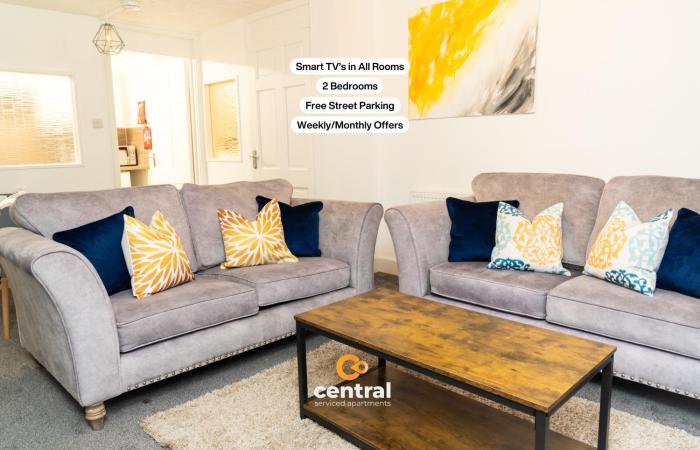 Kinnaird by CENTRAL SERVICED APARTMENTS - Smart TVs inRooms - WiFi - Free Parking - 2 Double Beds - Smart TVs inRooms - Spacious and Modern - Ideal Relocation or Contractor Accomodation