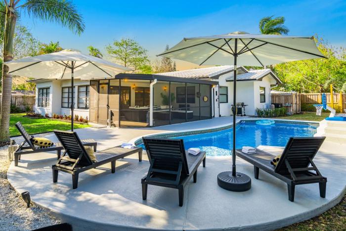 Villa Heated Pool, Arcade games 5 min Beach