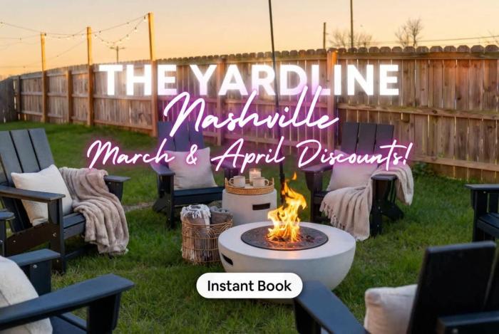 Game Room Balcony Backyard Near Downtown Nash