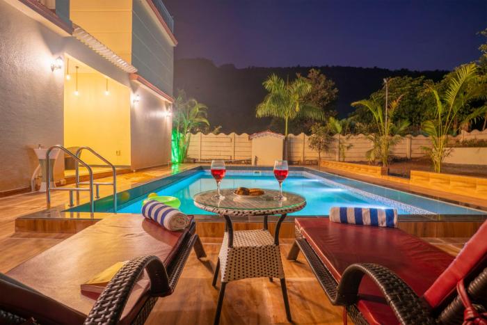 Lavender Crest by ELIVAAS Pet- friendly 4-BHK Villa With Private Pool , Garden Area, Outdoor seating Near Bhimashankar Walls Trek