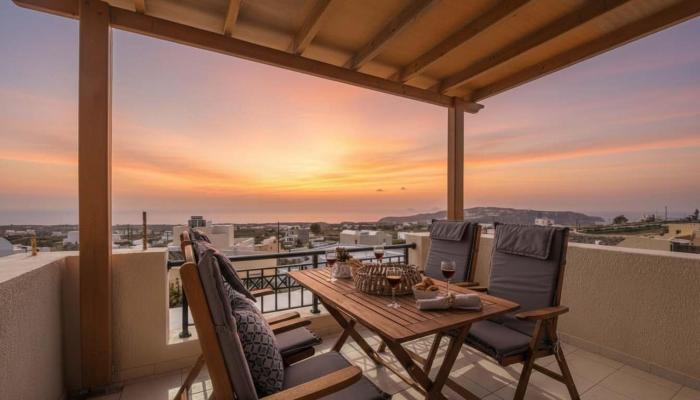 Stylish Santorini Residence with Endless Sea Views