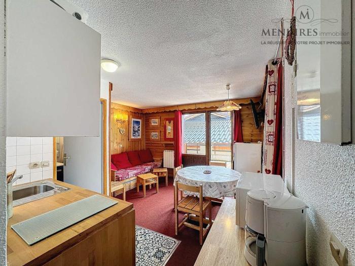 Agréable 2P cabine 5 pers au pied des pistes, Les Menuires - FR-1-178-8