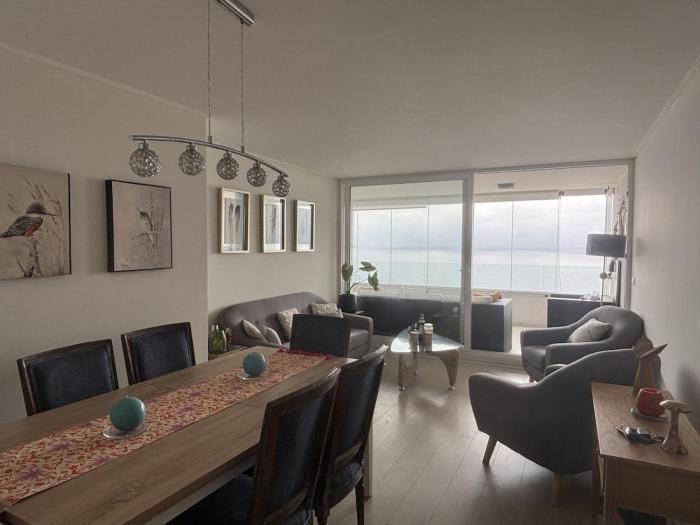 Large terrace with ocean views