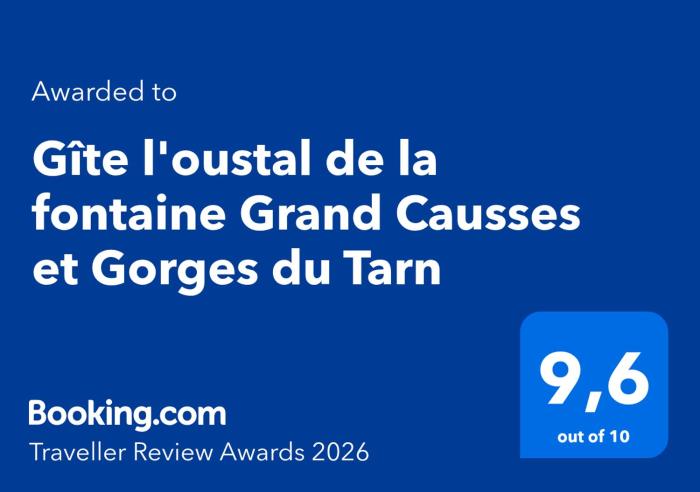 Gîte loustal de la fontaine Grand Causses et Gorges du Tarn