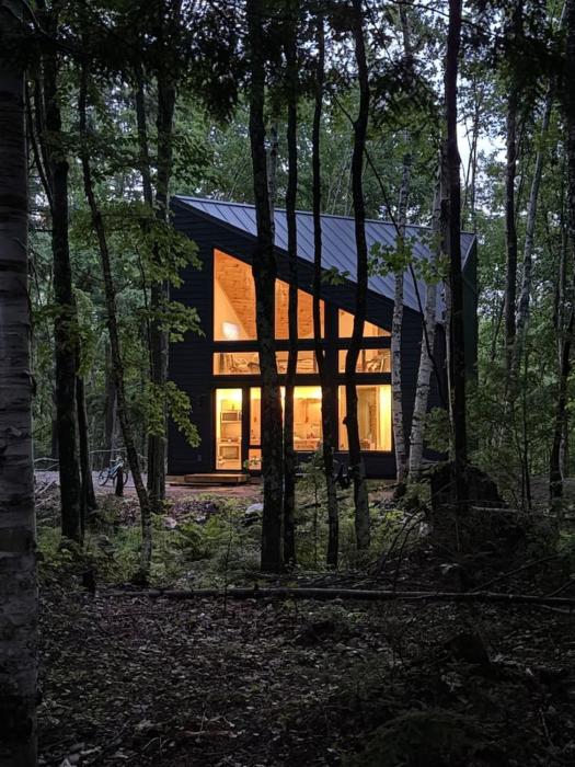 Distinctly modern cabin on quiet Northwoods lake