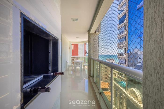 Apto c Churrasqueira a 90m da Praia CMF0501