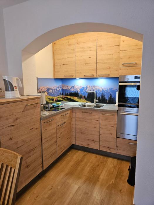 Gartenappartement Launspach Zentrale Lage mit Bergblick