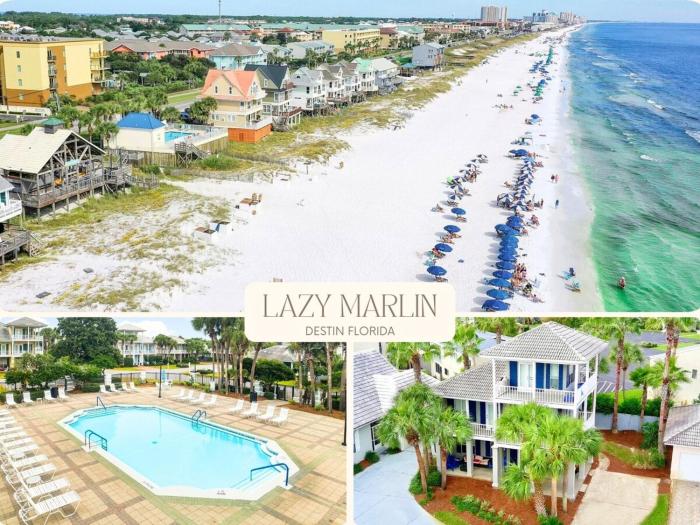 Steps to Pvt beach , Beach ramp, 2 pools, Sleeps 18 - Lazy Marlin
