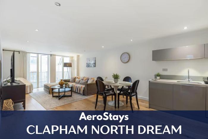 Gorgeous 2BR2BA w Balcony & AC Clapham North