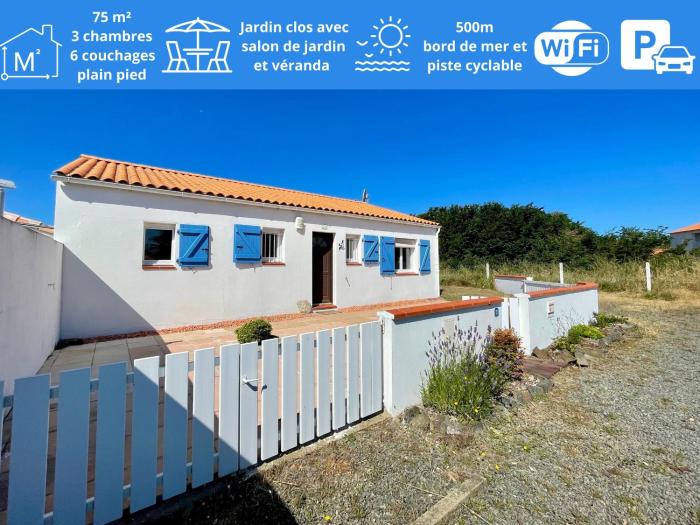 Maison charmante proche mer avec jardin, véranda et WIFI - Quartier La Sauzaie - FR-1-231-232