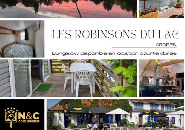 BUNGALOW 5 au bord du lac dArdres- pêche gratuite