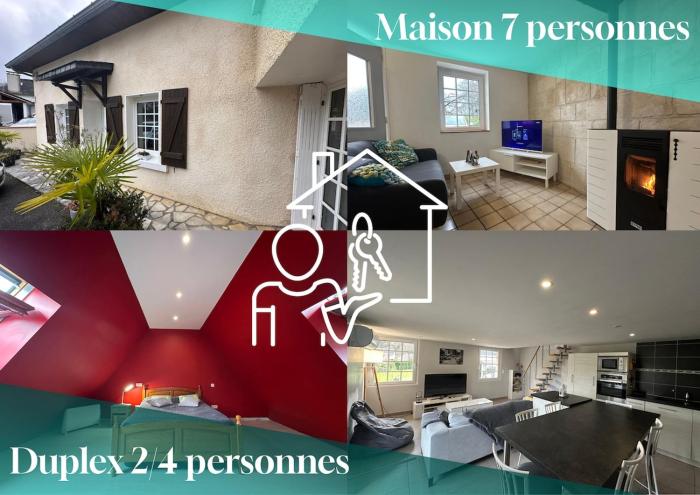 Ensemble de 2 logements, 2 cuisines, 4 chambres, 2 salles de bain