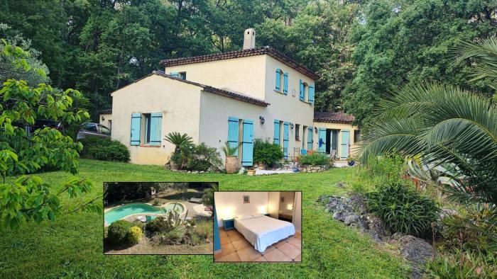 Grand studio 30 m2 dans villa proche de Valbonne