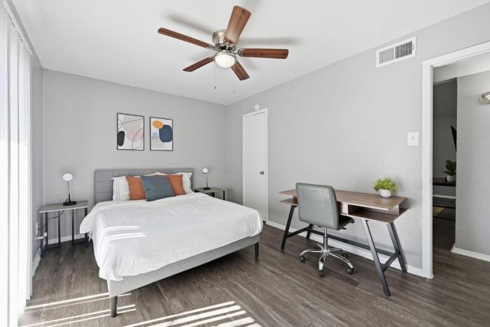 Balcony views in 1-bedroom apartment