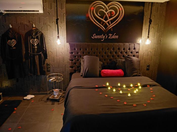 Sweetys Eden Jacuzzi - Jacuzzi privé Sauna Cinéma room Jardin - Terrasse centre-ville