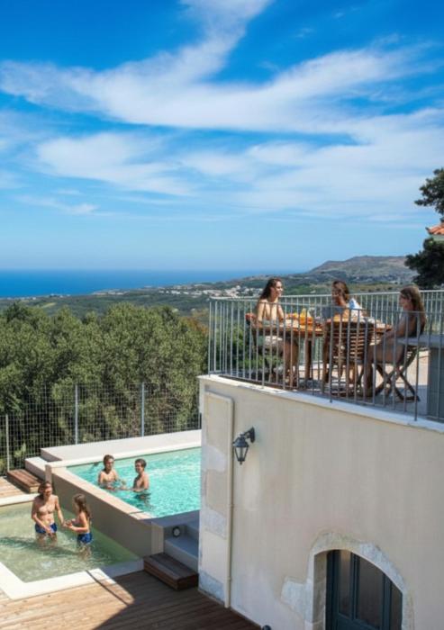 Villa Cretan View with Heated Swimming Pool