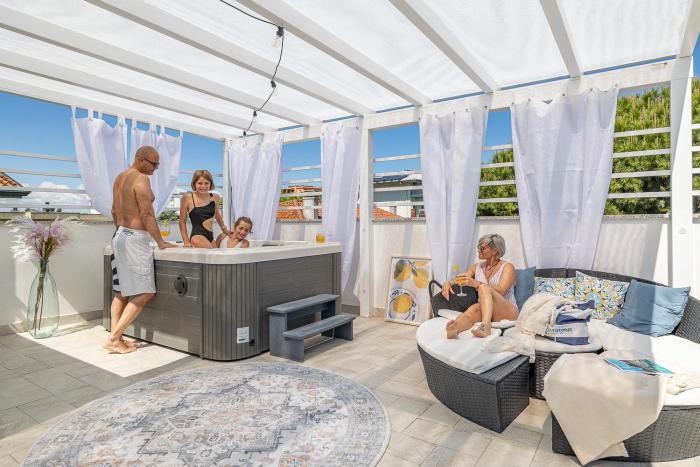 Luxury penthouse with private jacuzzi