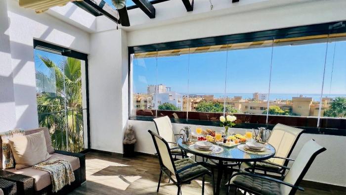 AlaMar Collection - Penthouse - Sea Views - Sunny Terrace & Pool - Golf