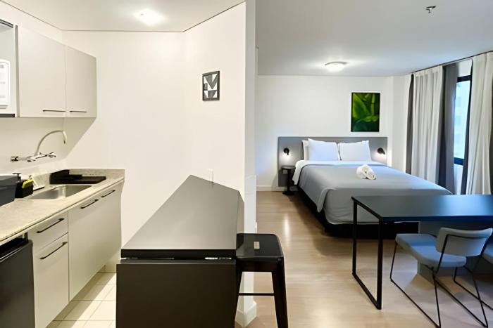 Flat 608 no hotel Merc. Times Square, com vaga