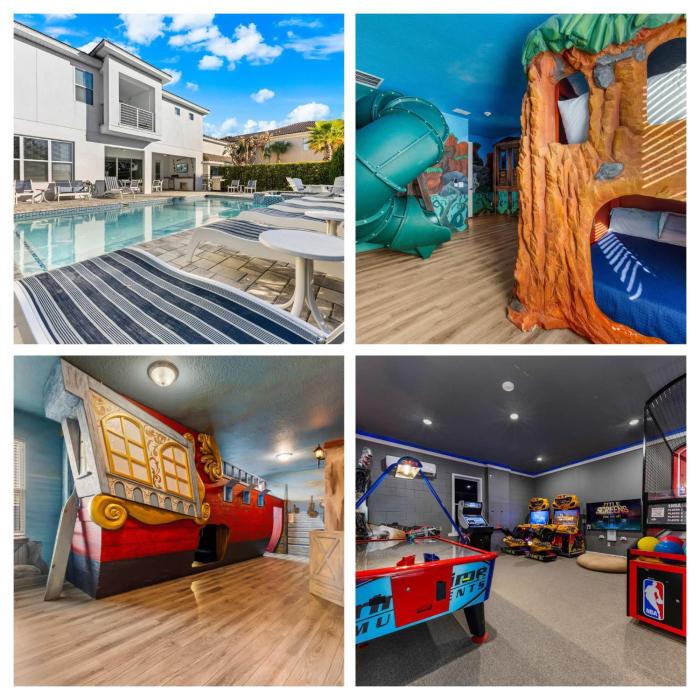 Happiest Home on Earth - Custom Pirate & Nature Bunks 8 King Suites Theater & Pool