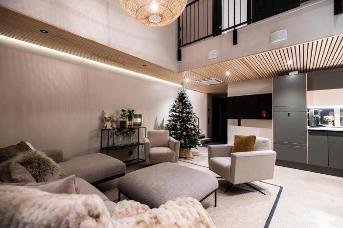 Villa Log modern interior