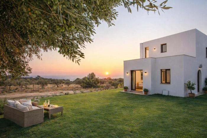 Exclusive Olive & Herb Villa, Mountain to Sea Views, Rhodes